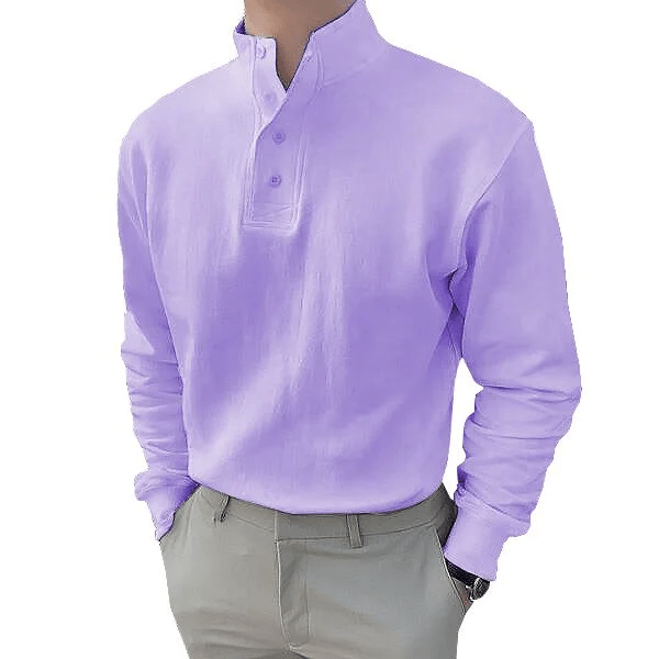 Evalonrealm™ Gentleman's Stand-up Collar Long-sleeved Shirt