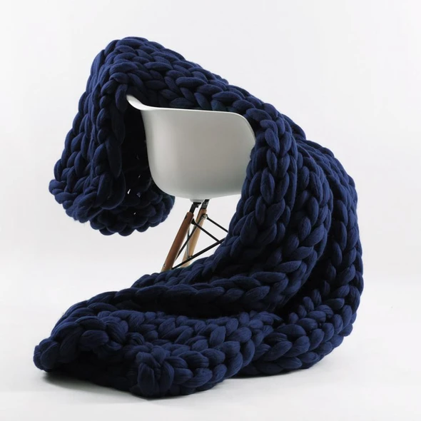 Handmade Chunky Knit Blanket - Imoost