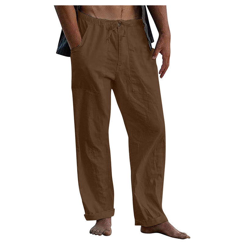Evalonrealm™ Men's Linen Casual Drawstring Loose Pants