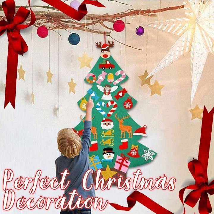 DIY Wall Felt Christmas Decorations - Imoost