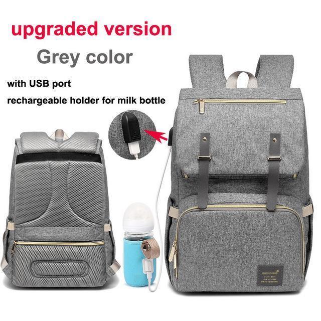 USB Charger Baby Nappy Bag - Everlyfave